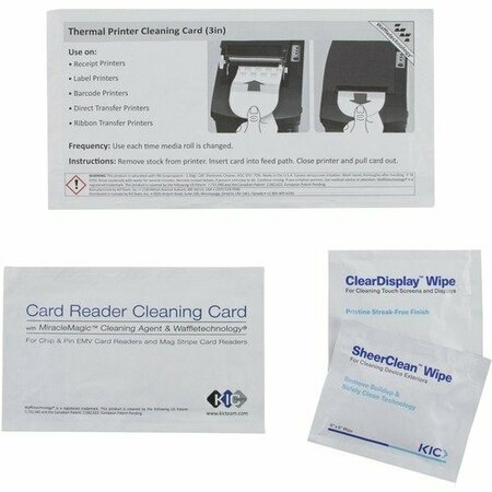 READ/RIGHT POS Thermal Printer Cleaning Kit, Single-Use, 3in, Assorted REARR15107